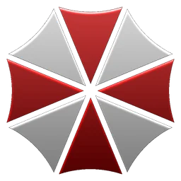 Resident Evil logo, icon version, on a transparent background