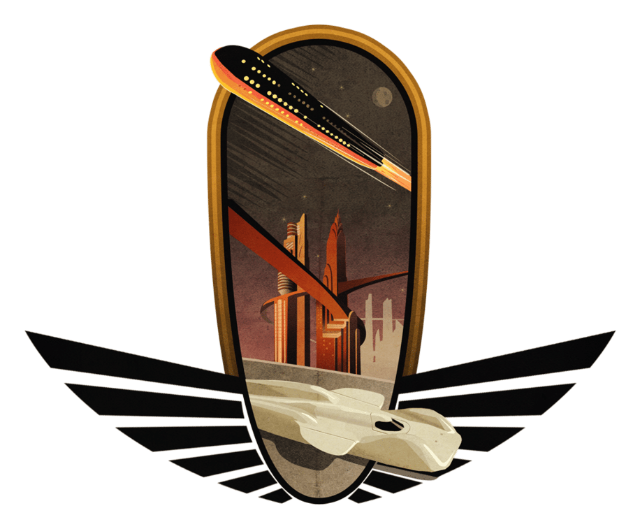 Retrofuturs logo on a transparent background