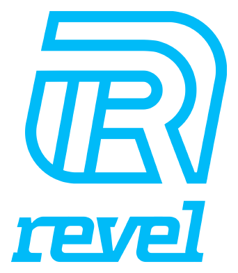 Revel logo, icon version, on a transparent background