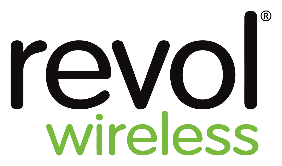 Revol Wireless logo on a transparent background