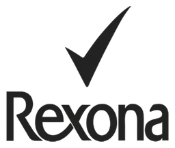 Rexona logo, black icon version, on a transparent background