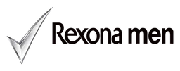 Rexona logo, black wordmark version, on a transparent background