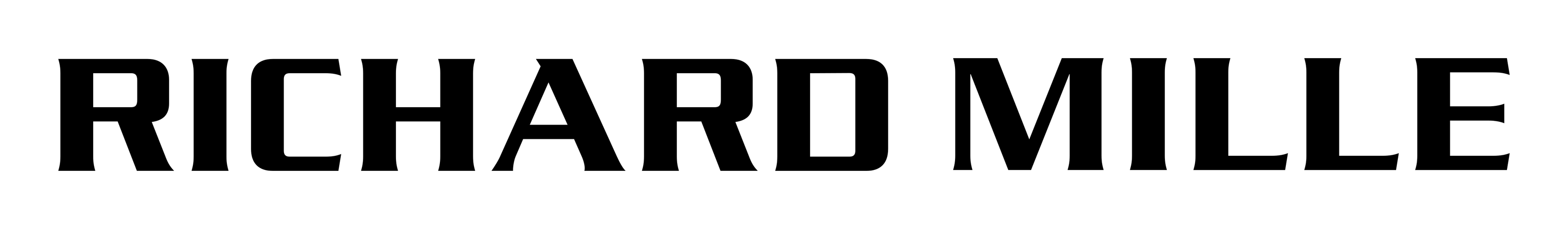 Richard Mille logo on a transparent background