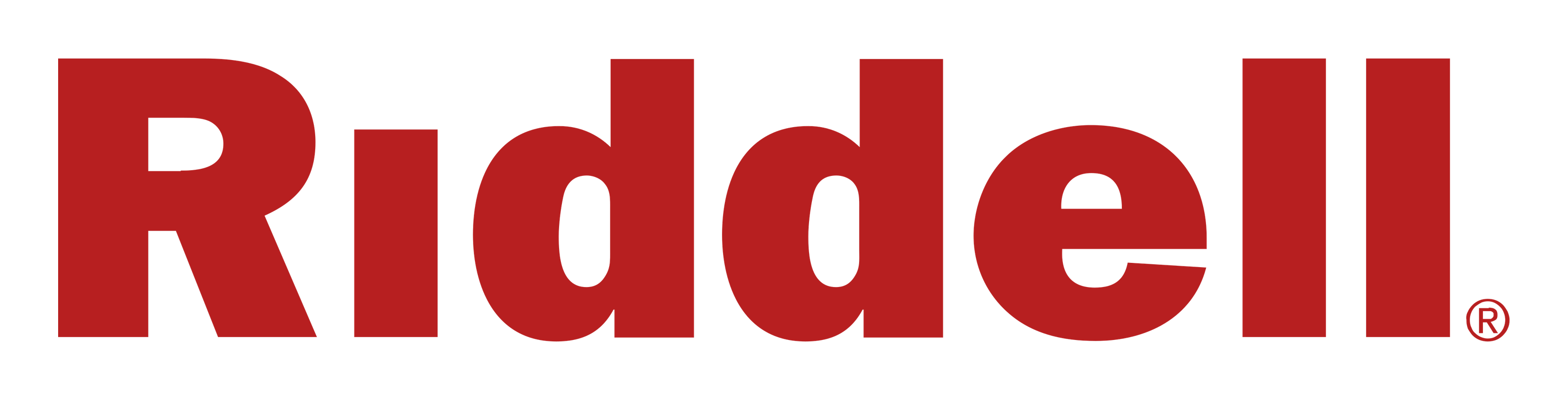 Riddell logo on a transparent background