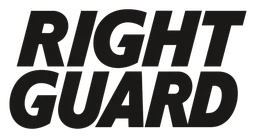 Right Guard logo, black version, on a transparent background