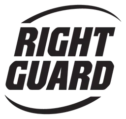 Right Guard logo, black icon version, on a transparent background