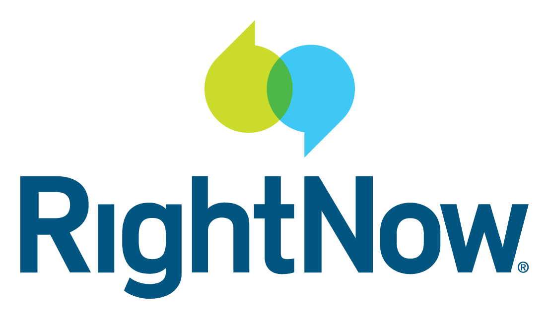 Logo de Rightnow sobre fondo transparente