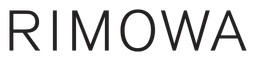 Rimowa logo, black wordmark version, on a transparent background