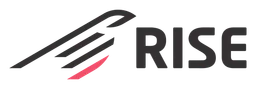 Rise logo, black wordmark version, on a transparent background