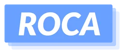 Roca logo, wordmark version, on a transparent background