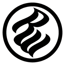 Rocawear Logo, Variante Icon schwarz, auf transparentem Hintergrund