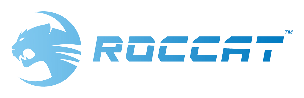Roccat logo on a transparent background
