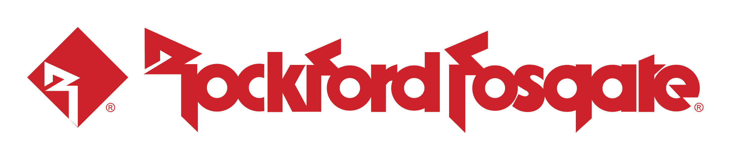 Rockford Fosgate logo on a transparent background