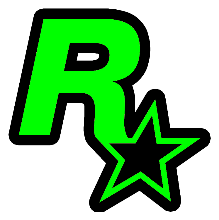 Rockstar Games logo, icon version, on a transparent background