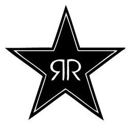 Rockstar logo, black icon version, on a transparent background