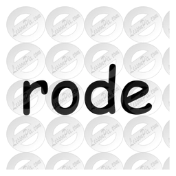 Rode logo, monochrome icon version, on a transparent background