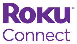Roku logo, horizontal version, on a transparent background