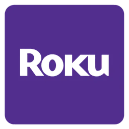 Roku logo, icon version, on a transparent background