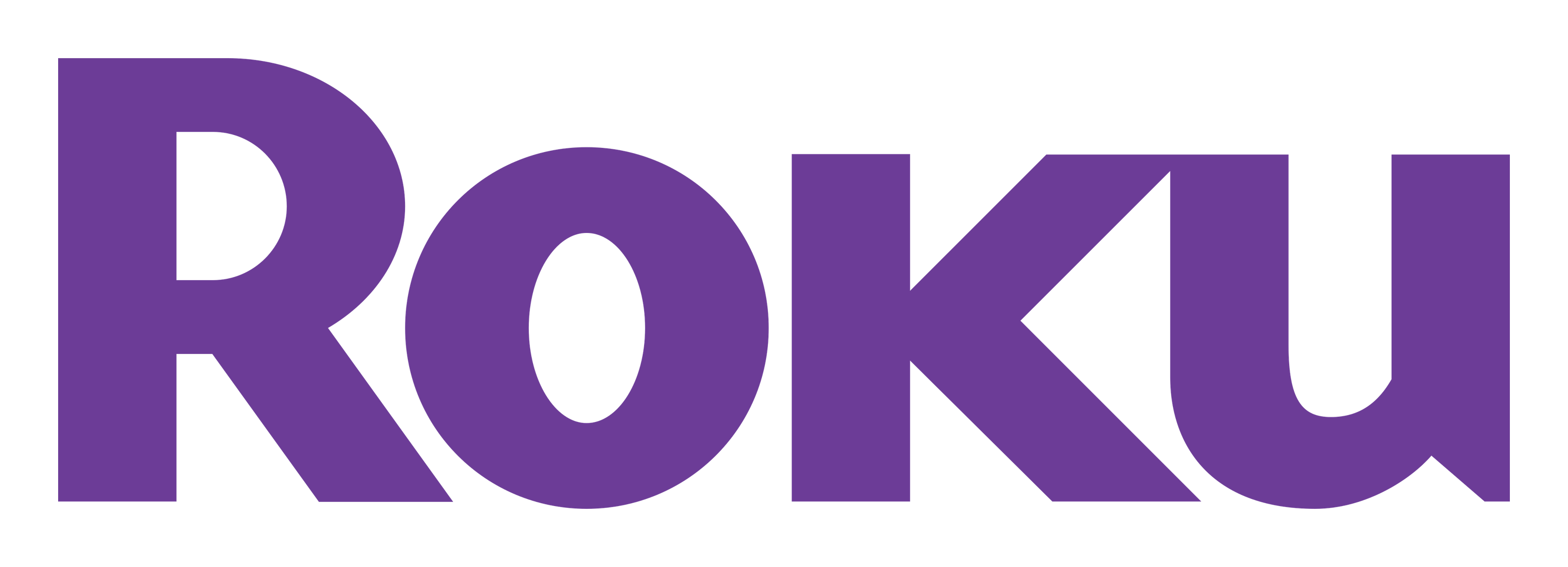 Roku logo on a transparent background