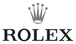 Rolex logo, black version, on a transparent background