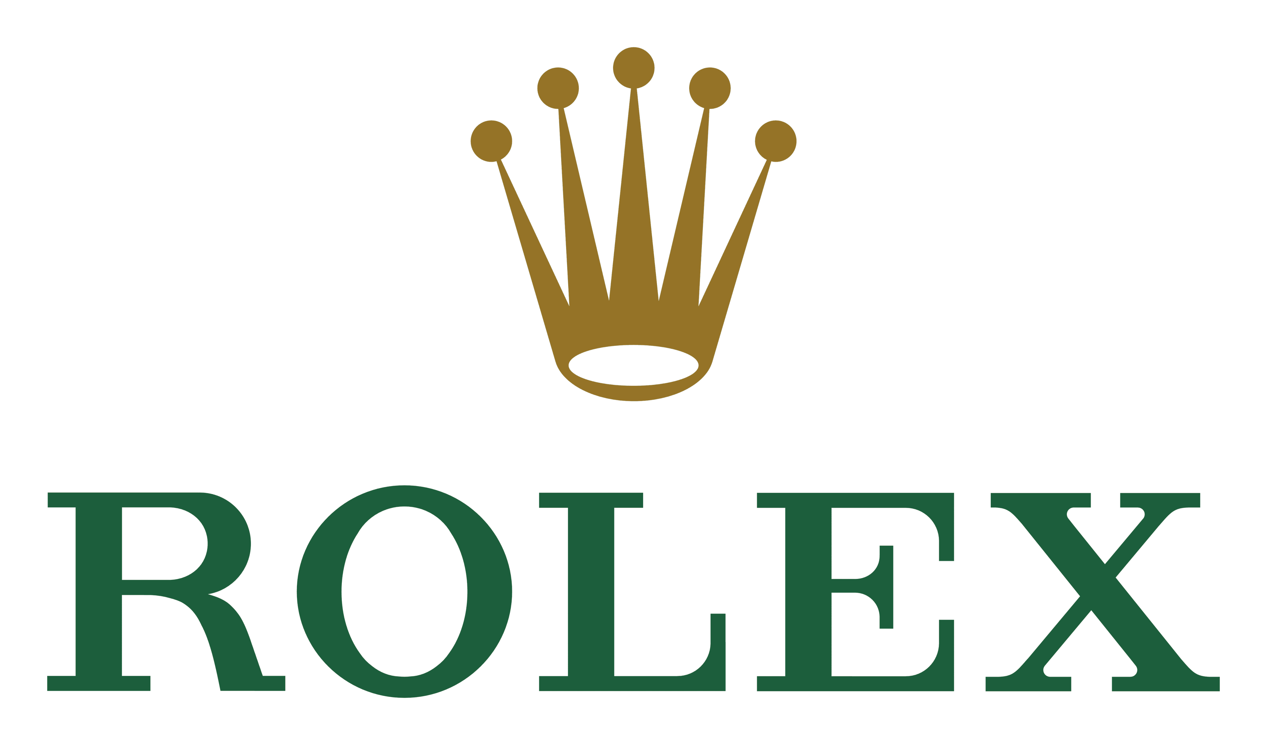 Rolex logo on a transparent background