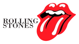 Rolling Stone logo, horizontal version, on a transparent background