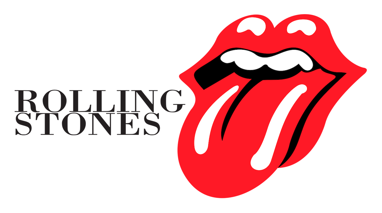 Rolling Stones logo on a transparent background