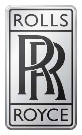 Rolls Royce logo, monochrome version, on a transparent background