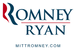 Romney logo, horizontal version, on a transparent background