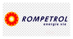 Rompetrol logo, horizontal version, on a transparent background