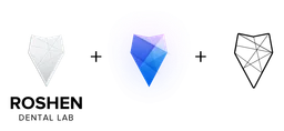 Roshen logo, wordmark version, on a transparent background