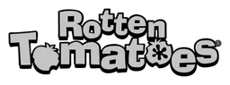 Rotten Tomatoes logo, monochrome wordmark version, on a transparent background