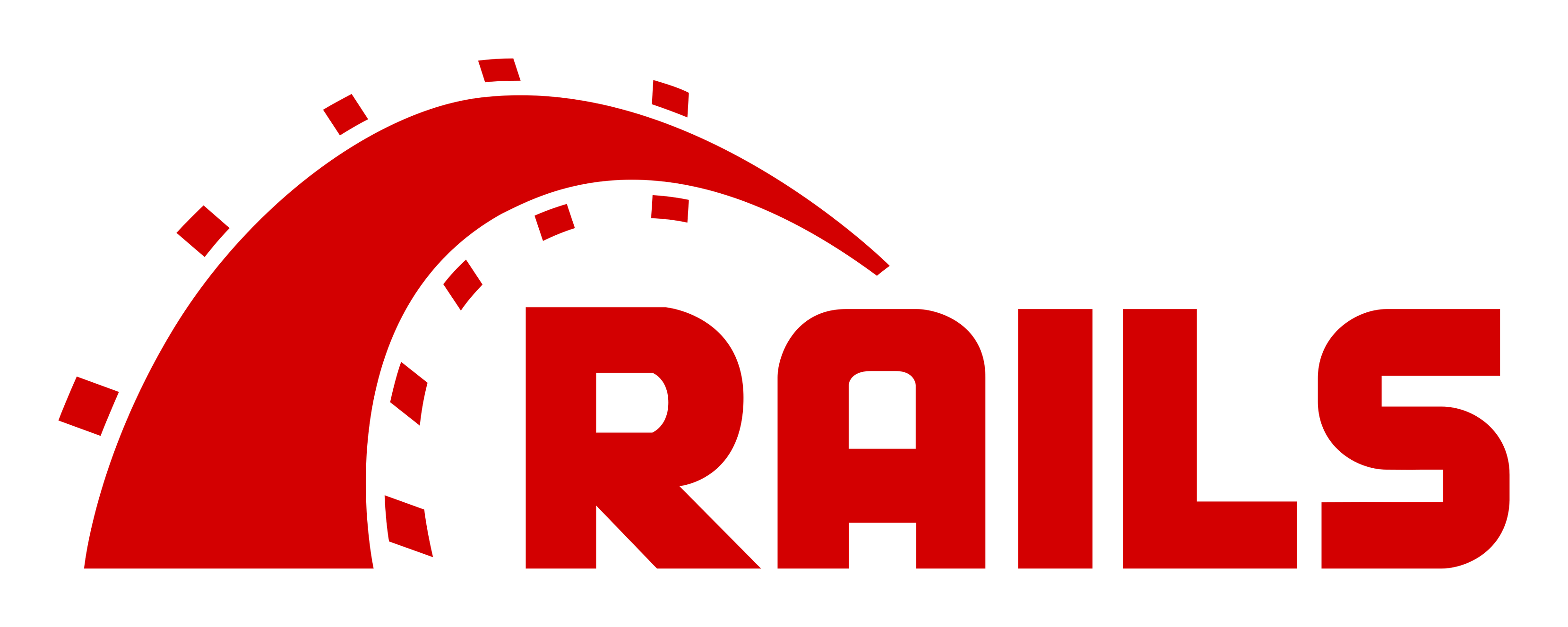 Ruby on Rails logo on a transparent background