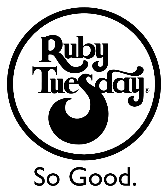 Ruby Tuesday logo, monochrome icon version, on a transparent background