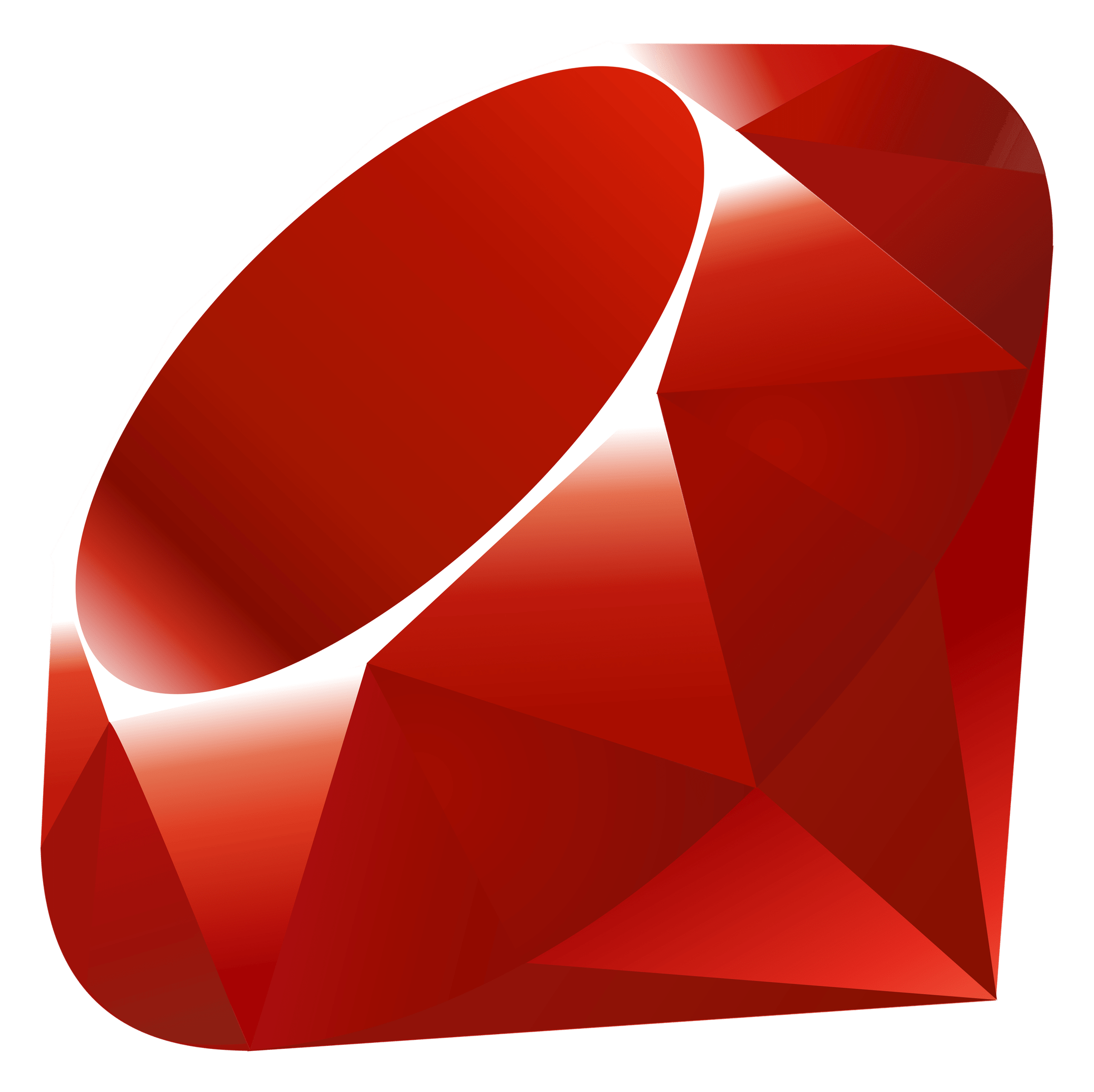Ruby logo on a transparent background