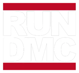 Run DMC logo, icon version, on a transparent background