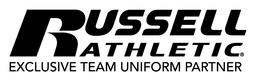 Russell Athletic logo, black wordmark version, on a transparent background