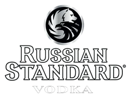 Russian Standard Vodka logo, monochrome version, on a transparent background