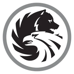 Russian Standard Vodka logo, monochrome icon version, on a transparent background