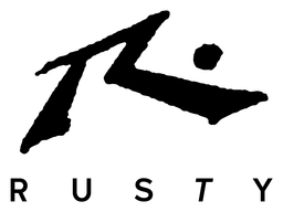 Rusty logo, black version, on a transparent background