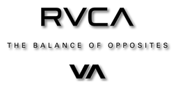 Rvca logo, black version, on a transparent background