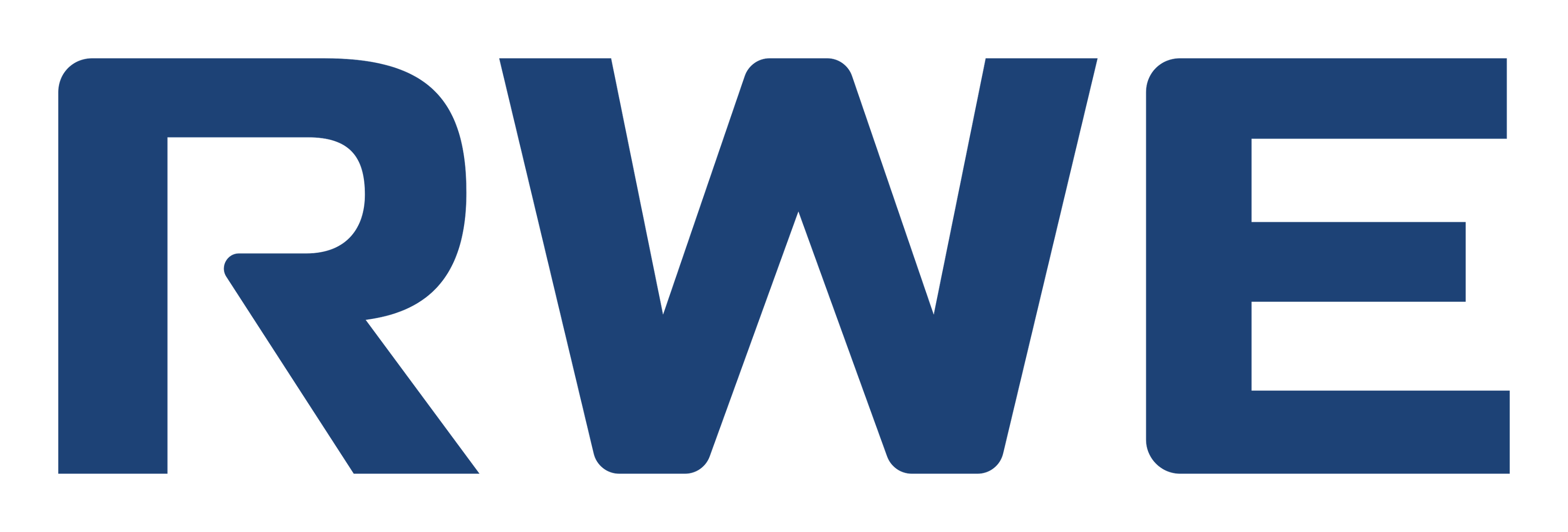 Rwe logo on a transparent background