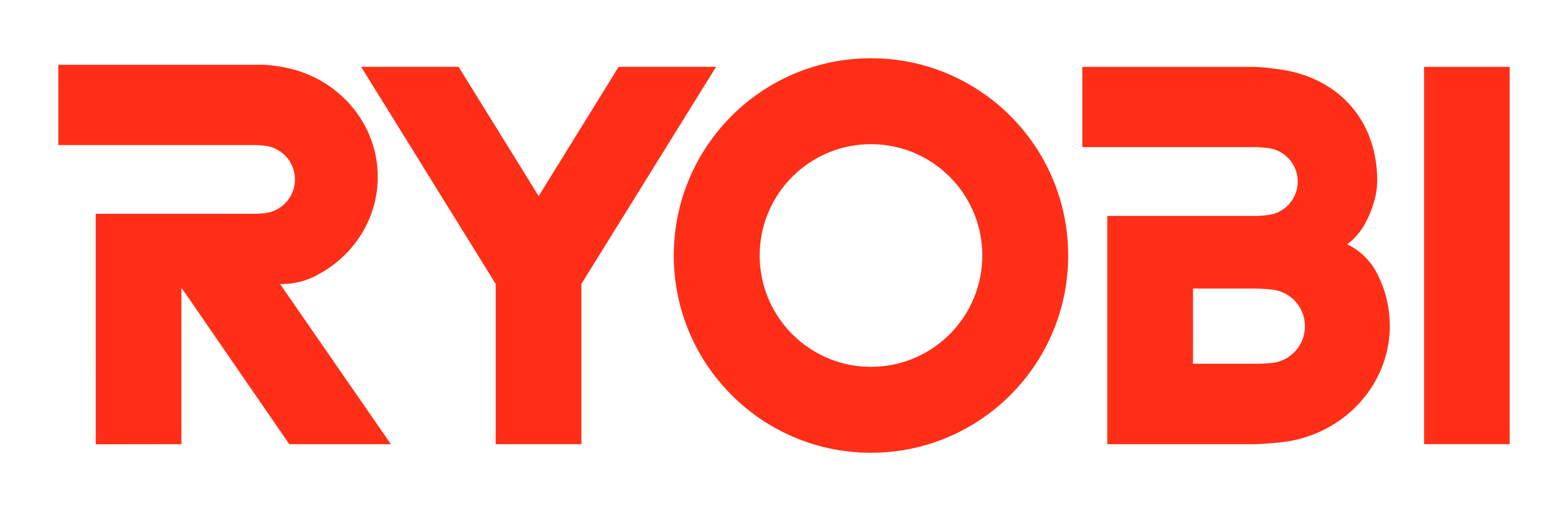 Ryobi logo on a transparent background