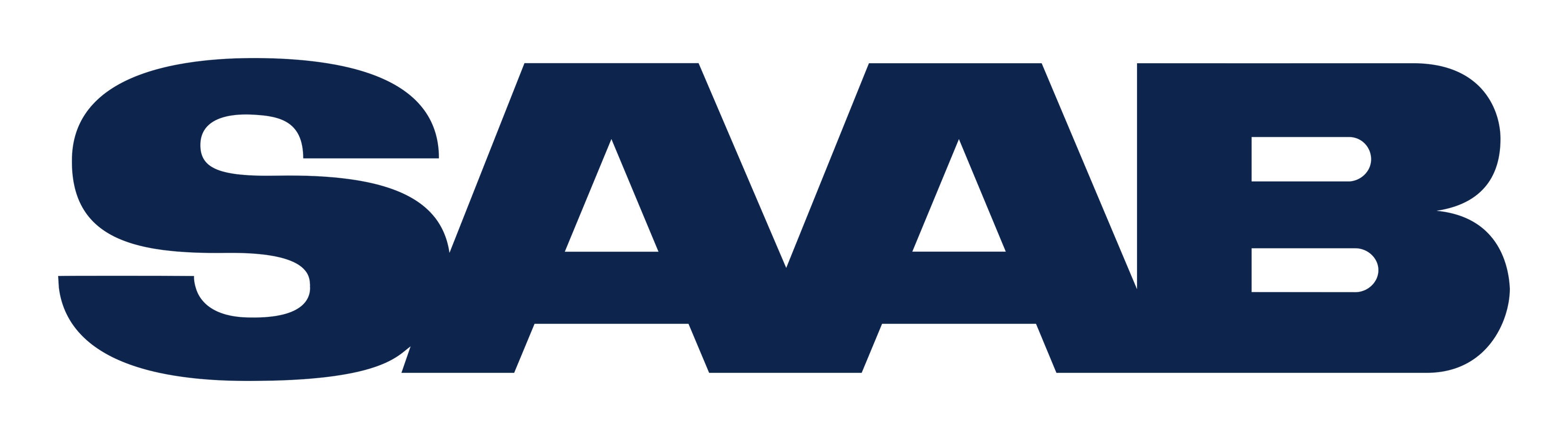 Saab logo on a transparent background
