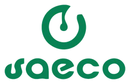 Saeco logo, horizontal version, on a transparent background
