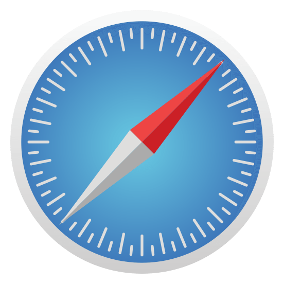 Safari logo on a transparent background