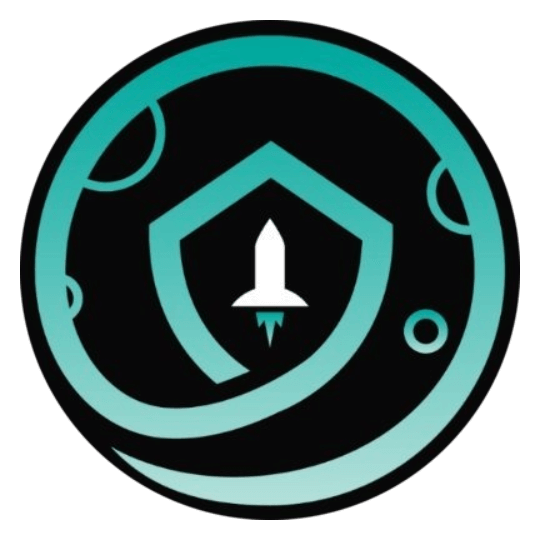 Safemoon logo on a transparent background