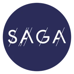 Saga logo, icon version, on a transparent background