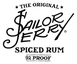 Sailor Jerry logo, black icon version, on a transparent background