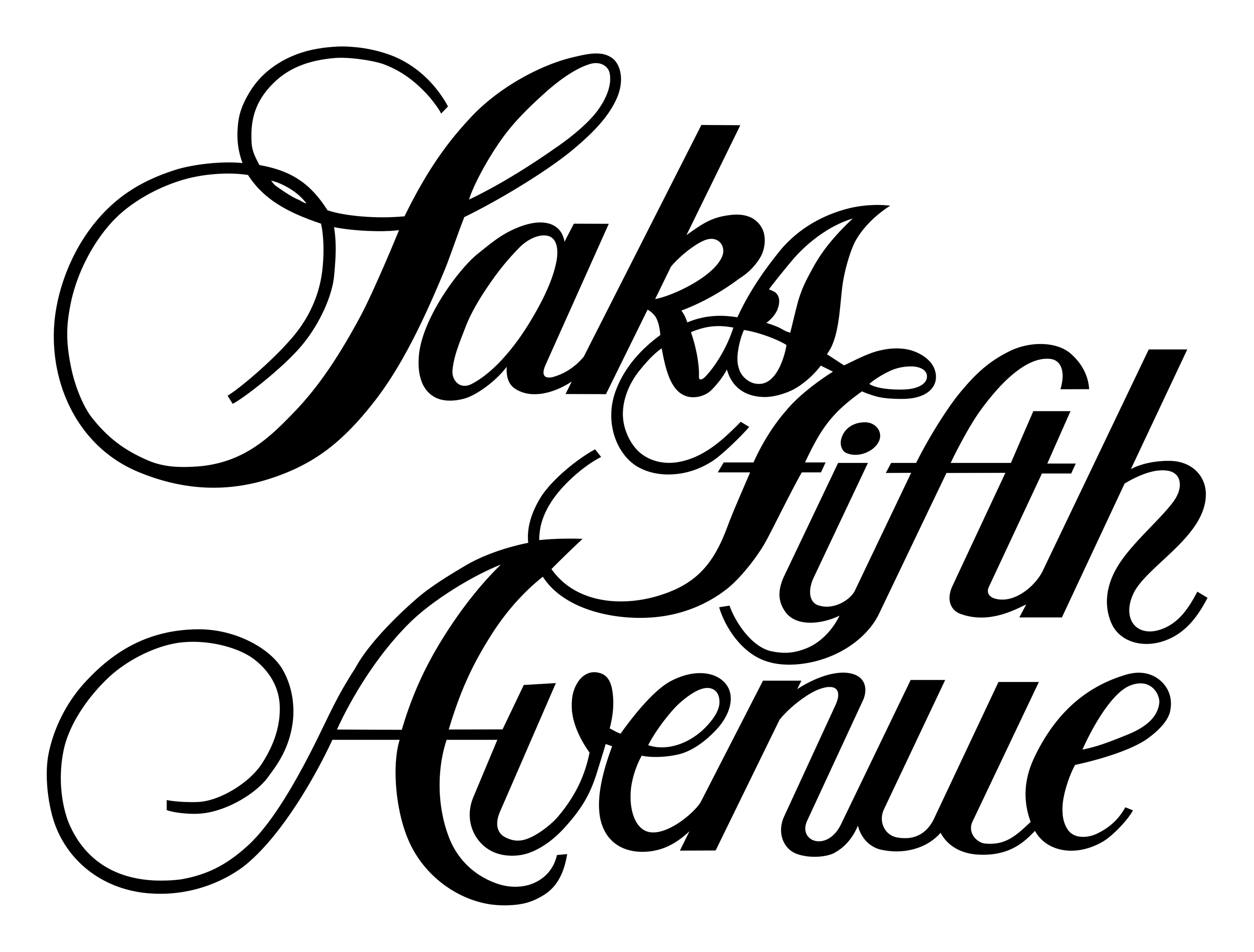 Saks Fifth Avenue logo on a transparent background